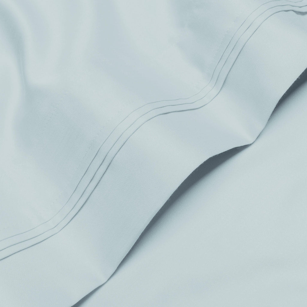 Parure de draps en coton égyptien de qualité supérieure 1000 fils au pouce carré, à poches profondes et à motif uni