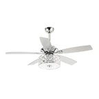 Ventilateur de plafond moderne à 4 lumières avec télécommande