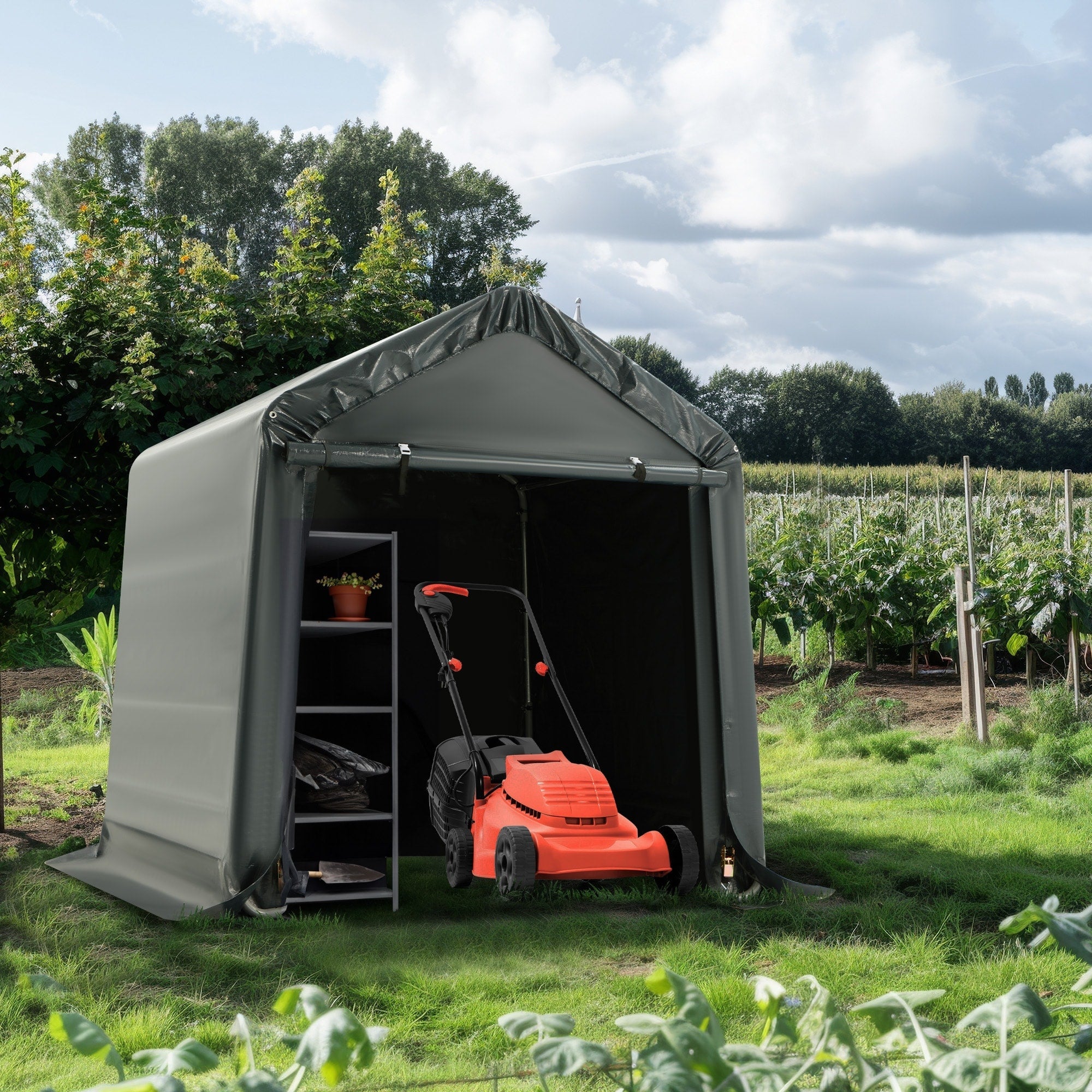 Abri de jardin et abri d'auto extérieur : abri portable pour vélos, motos et rangement de jardin