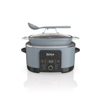 Multicuiseur de 8,5 litres, avec mijoteuse 8 en 1, faitout, cuiseur vapeur, couvercle en verre, cuillère intégrée, casserole allant au four jusqu'à 260 °C