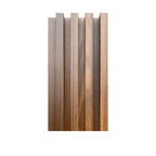 Panneau de revêtement mural en bois massif 93 po x 6 po x 0,8 po - 3 pièces + 1 pièce de garniture d'extrémité