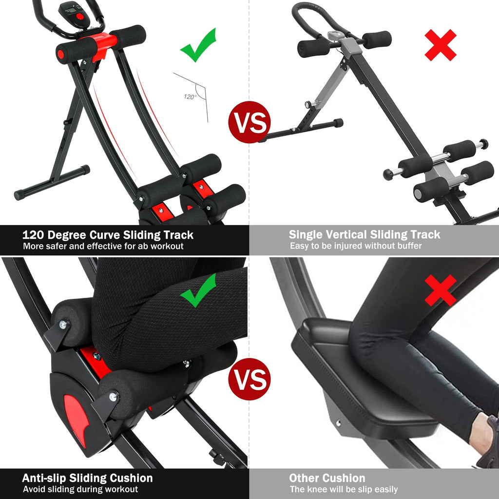 Appareil abdominal pliable pour exercices abdominaux à domicile