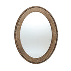 Miroir mural ovale de 81 cm avec cadre en bois Cameo, miroir mural de salle de bain - 81,9 cm H x 61 cm L x 3,2 cm P