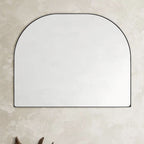 Grand miroir arqué TEHOME Dezerae pour manteau de cheminée, 40'' L x 32'' H
