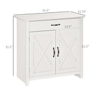 Buffet style grange HOMCOM 32, meuble de rangement buffet, bar à café pour salon ou entrée