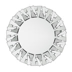 Grands miroirs décoratifs ronds, miroirs muraux en verre artistique, miroirs d'appoint - 32 po L x 32 po H
