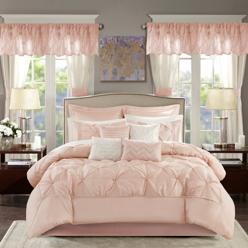 Madison Park Essentials Loretta Ensemble de 24 pièces avec rideaux et draps