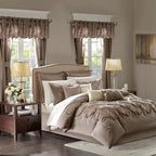 Madison Park Essentials Loretta Ensemble de 24 pièces avec rideaux et draps