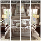 Madison Park Essentials Loretta Ensemble de 24 pièces avec rideaux et draps