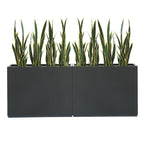 Jardinière métallique robuste pour plantes d'extérieur, 96 x 25 x 76 cm (L x l x H) - 96 x 76 x 25 cm (l x l x H)