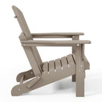 Chaise pliante Adirondack Polytrends Laguna résistante à la décoloration et aux intempéries pour patio extérieur