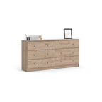 Porch &amp; Den Zoe Commode double à 6 tiroirs