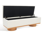 Banc de rangement SAFAVIEH Couture Sunneva Boucle - 61 po L x 20 po P x 19 po H - 61 L x 20 P x 19 H