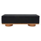 Banc de rangement SAFAVIEH Couture Sunneva Boucle - 61 po L x 20 po P x 19 po H - 61 L x 20 P x 19 H