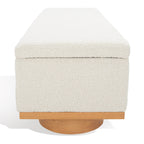 Banc de rangement SAFAVIEH Couture Sunneva Boucle - 61 po L x 20 po P x 19 po H - 61 L x 20 P x 19 H