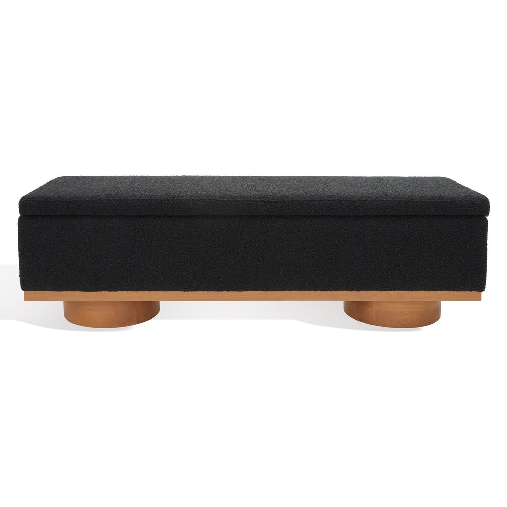 Banc de rangement SAFAVIEH Couture Sunneva Boucle - 61 po L x 20 po P x 19 po H - 61 L x 20 P x 19 H