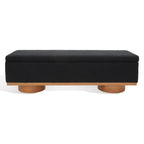 Banc de rangement SAFAVIEH Couture Sunneva Boucle - 61 po L x 20 po P x 19 po H - 61 L x 20 P x 19 H
