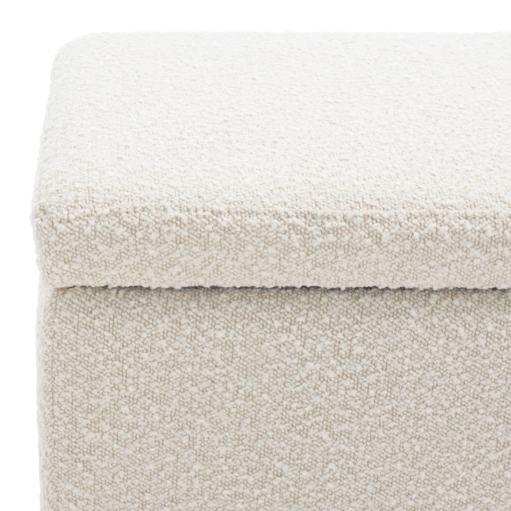 Banc de rangement SAFAVIEH Couture Sunneva Boucle - 61 po L x 20 po P x 19 po H - 61 L x 20 P x 19 H