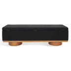Banc de rangement SAFAVIEH Couture Sunneva Boucle - 61 po L x 20 po P x 19 po H - 61 L x 20 P x 19 H