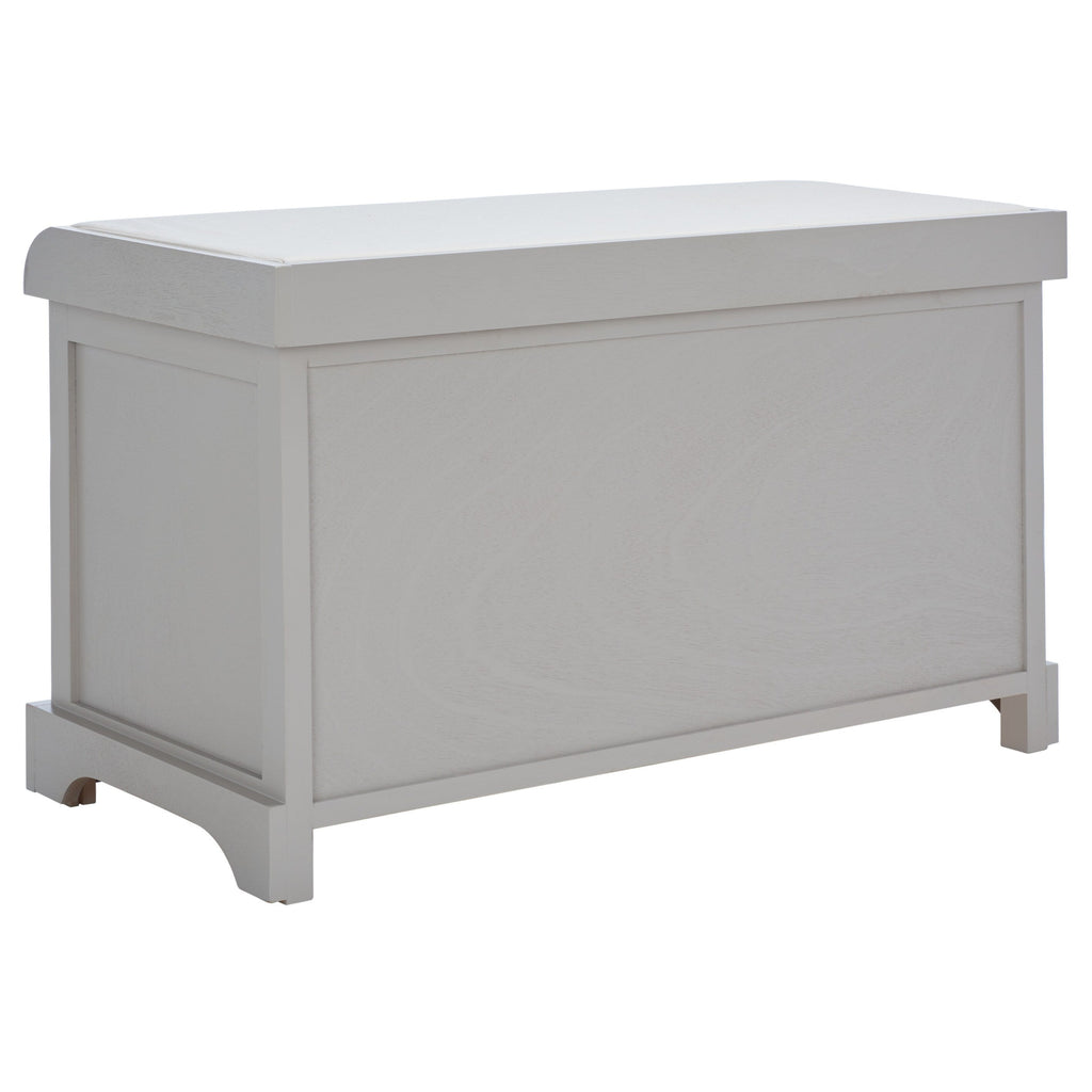 Banc de rangement tressé marron Euphemia de SAFAVIEH - 33,5 x 16,1 x 19,9 - 34 L x 16 P x 20 H