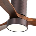 Ventilateur de plafond encastré Sofucor 52 pouces avec télécommande, moteur réversible et éclairage intégré en option