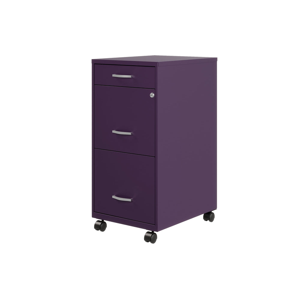 Classeur métallique Space Solutions 18 pouces de profondeur à 3 tiroirs