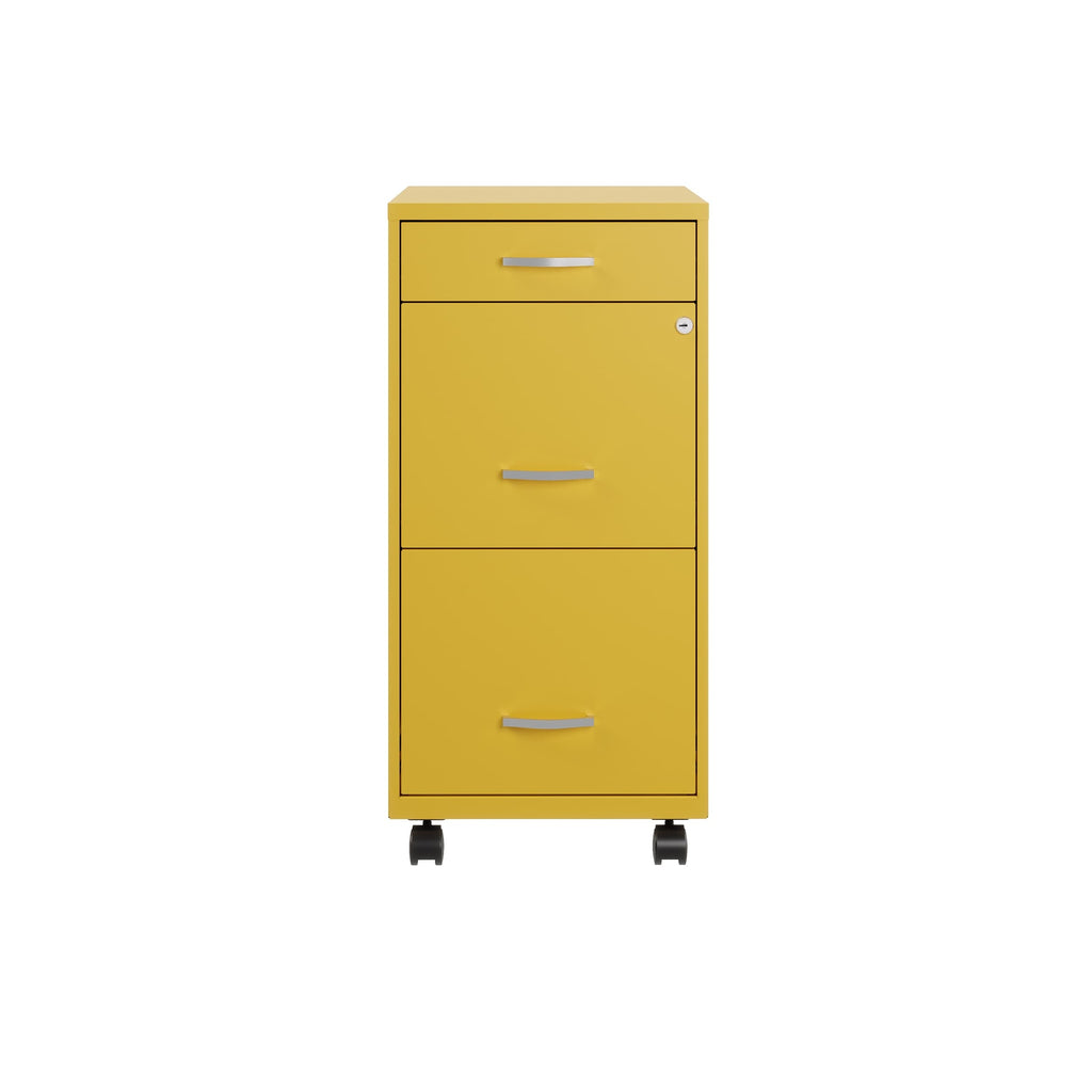 Classeur métallique Space Solutions 18 pouces de profondeur à 3 tiroirs