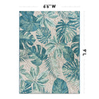 Tapis d'intérieur/extérieur contemporain à motif floral tropical de la World Rug Gallery